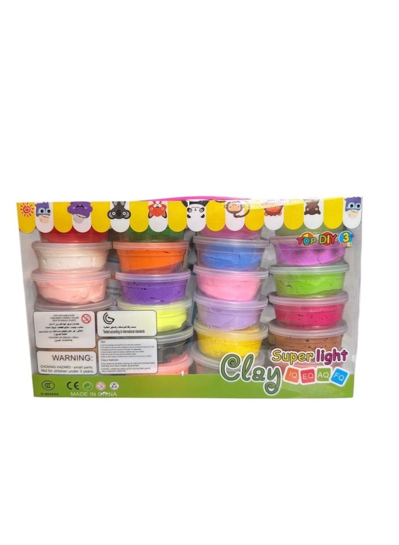 Top DIY "Super Light" Clay Studio – 24 Color Mega Pack - Image 2